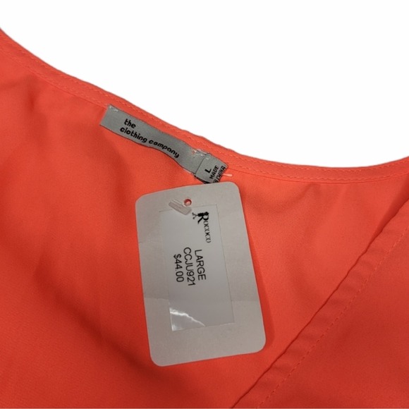 The Clothing Company Orange Beach Tank Top NWT - Picture 4 of 5
